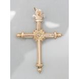 Kreuzanhänger / An 18 ct gold cross pendant, Frankreich, 19. Jh.