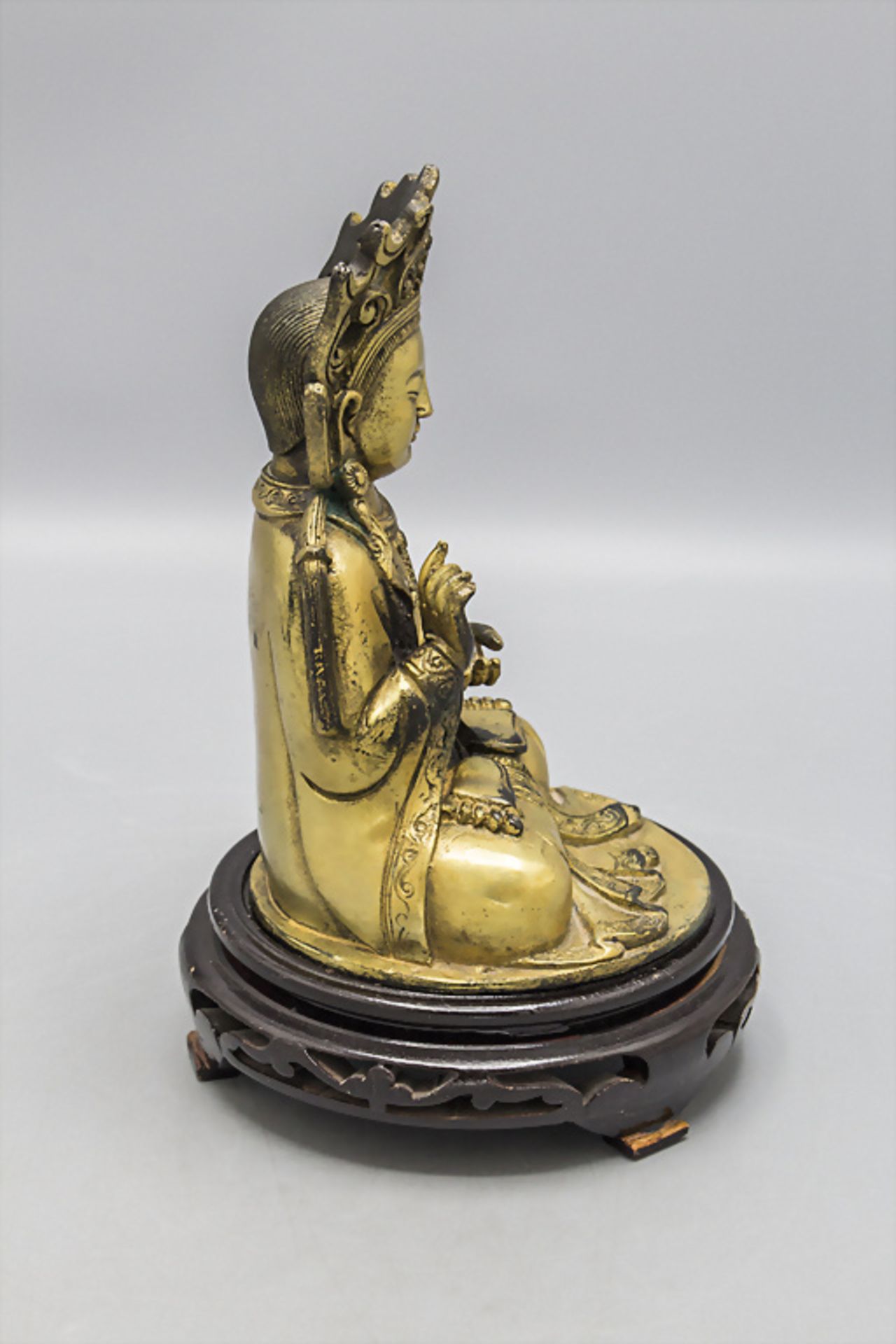 Buddha 'Guanyin', China, Qing Dynastie (1644-1911), 17./18. Jh. - Bild 4 aus 5