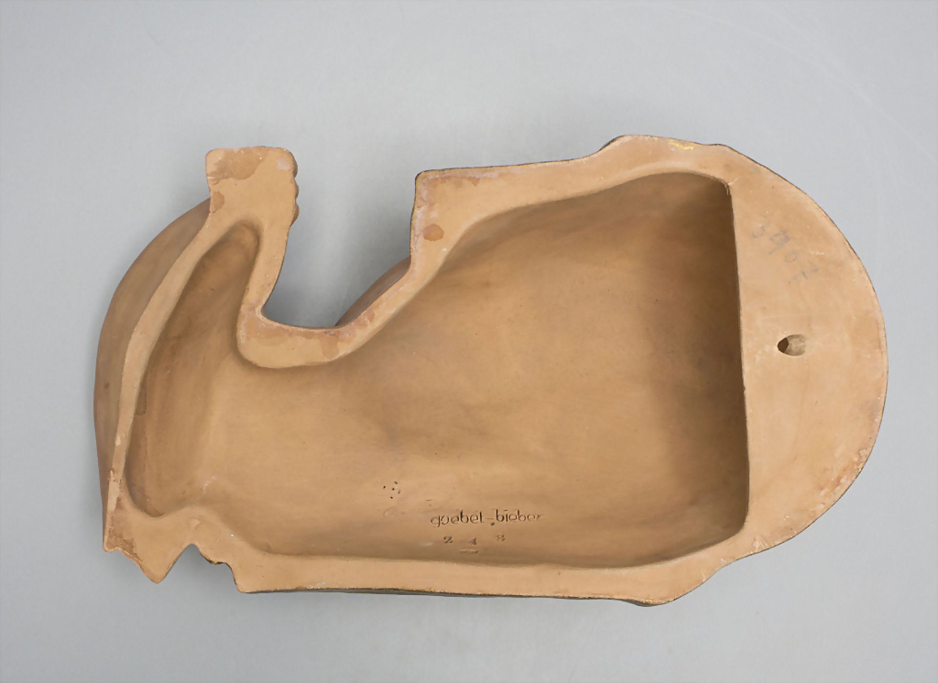 Art Déco Wandmaske / An Art Deco wall mask, Goebel-Bieber, Wien, um 1930 - Image 4 of 5