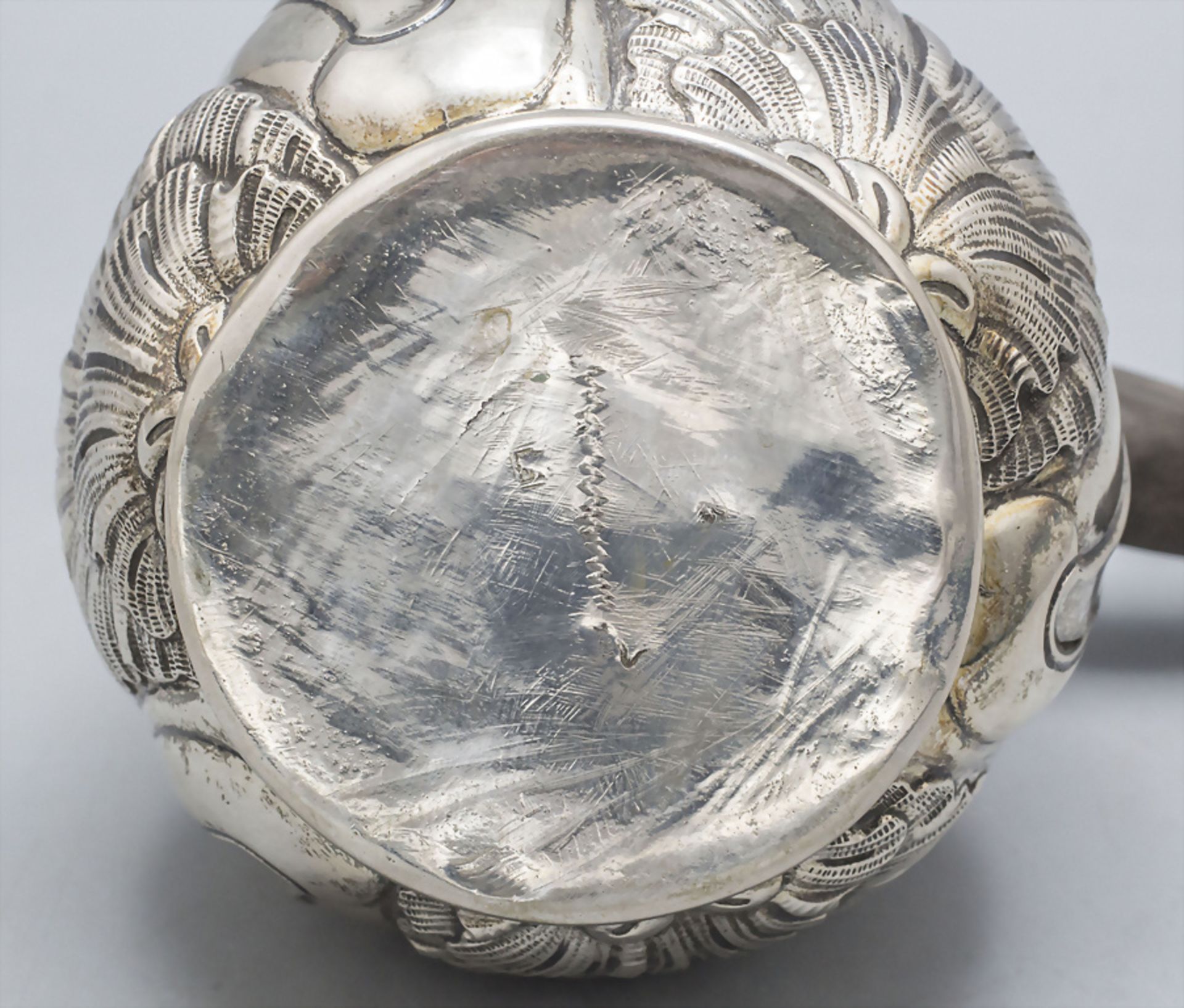 Rokoko Kanne / A Rococo silver pot, evtl. Wesel (Niederrhein), 18. Jh. - Bild 6 aus 6