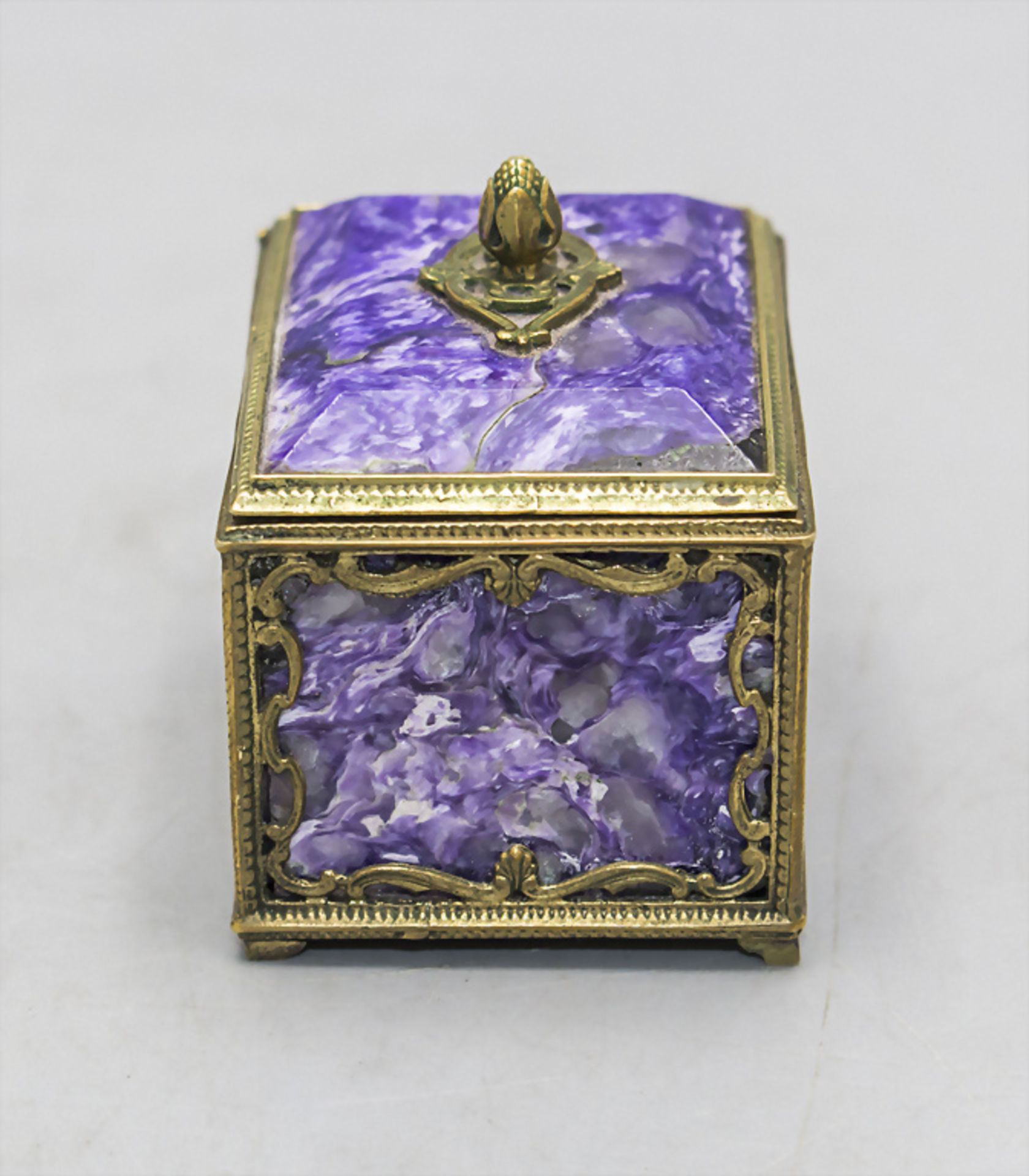 Kleine Potpourri Schatulle / Deckeldose / A small potpourri casket, Russland, wohl 19. Jh. - Image 2 of 5