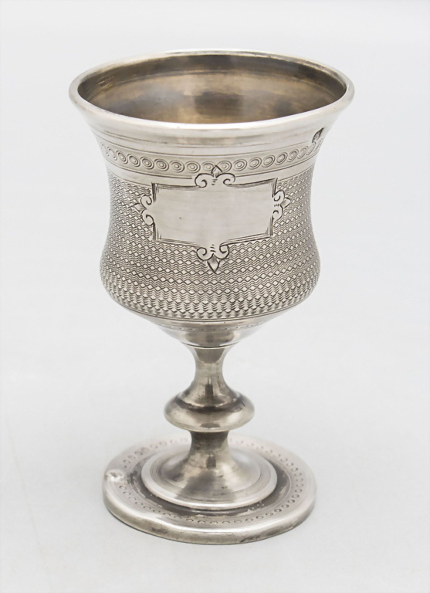 Schnapsbecher / A silver liquor cup, Frankreich, 2. Hälfte 19. Jh.