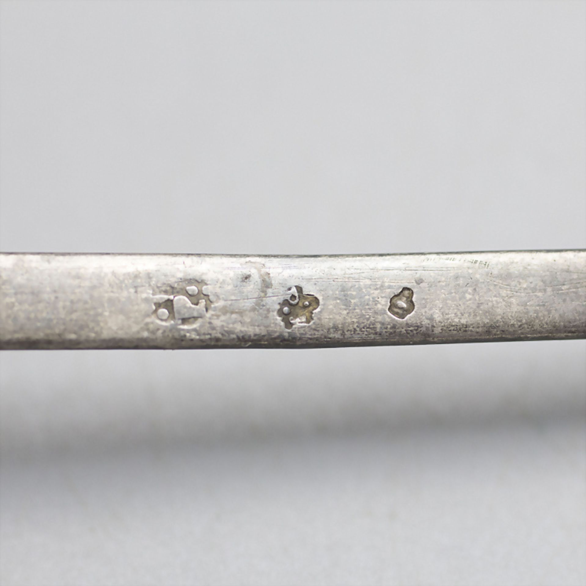 5 Fleischspieße / 5 silver meat skewers, Frankreich, nach 1839 - Bild 4 aus 5