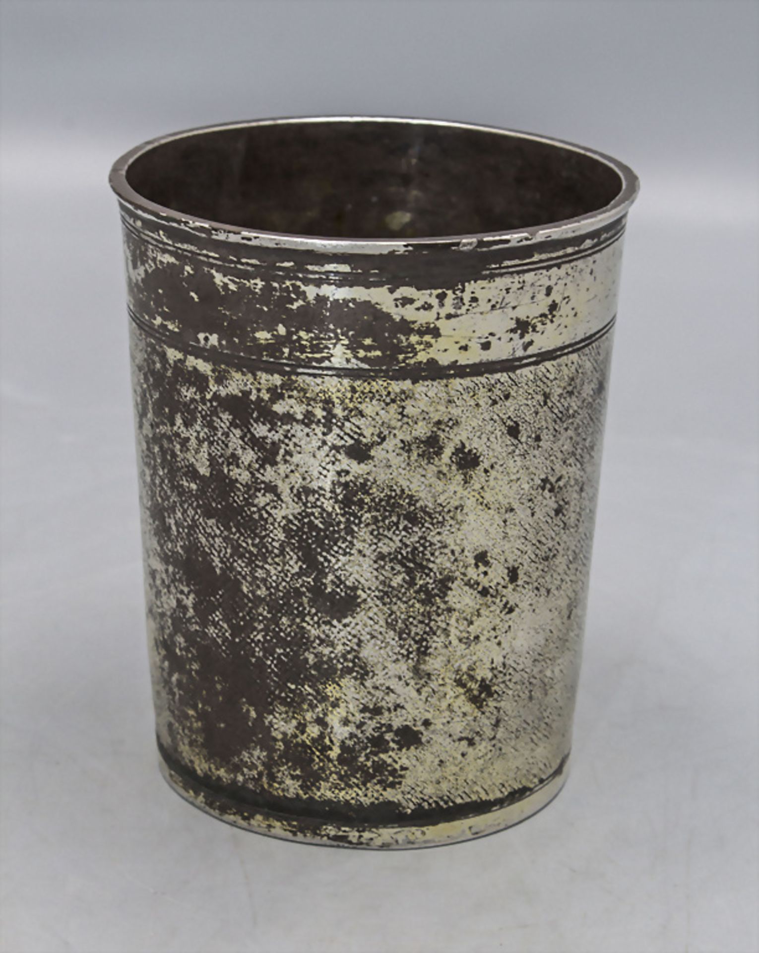 Schlangenhautbecher / A snake skin silver beaker, Johann Philipp Höfler, Nürnberg, nach 1685 - Bild 2 aus 5