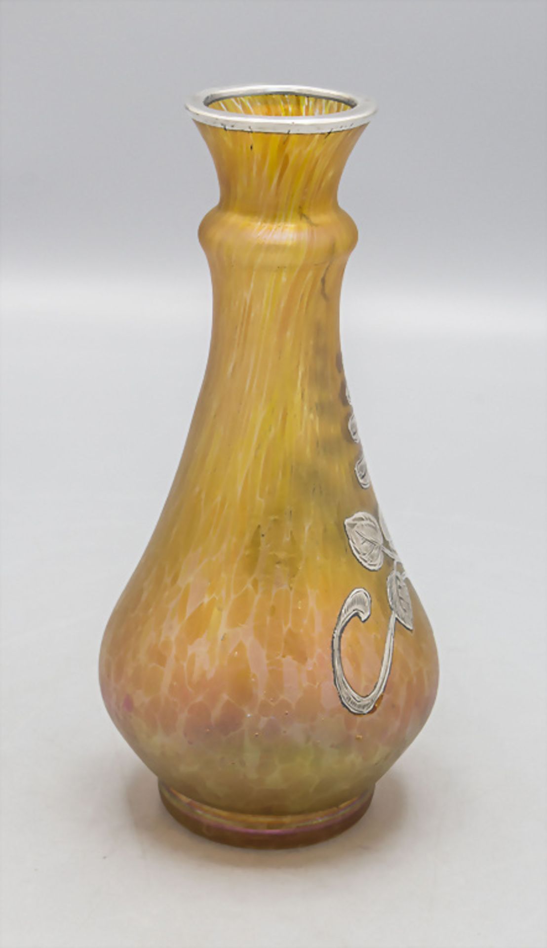 Jugendstil Vase / An Art Nouverau glass vase, Johann Loetz Witwe, Klostermühle, um 1900 - Bild 4 aus 5