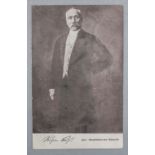 Postkarte und Autograph 'Wilhelm Voigt - Hauptmann von Köpenick', 1909