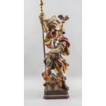 Holzskulptur 'Heiliger Florian' / A wooden sculpture of Saint Florian, Grödner ...