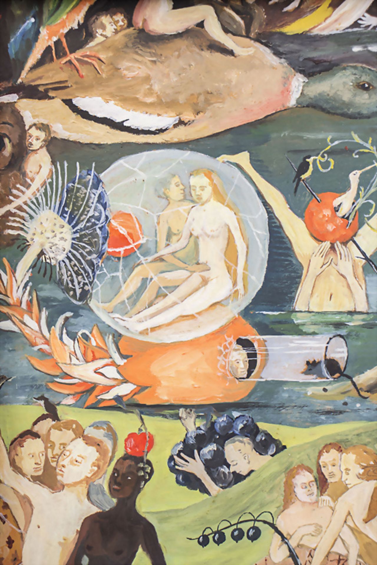 Unbekannter Künstler des 20. Jh., nach Hieronymus BOSCH (1450-1516) 'Der Garten der Lüste' / ... - Image 3 of 5