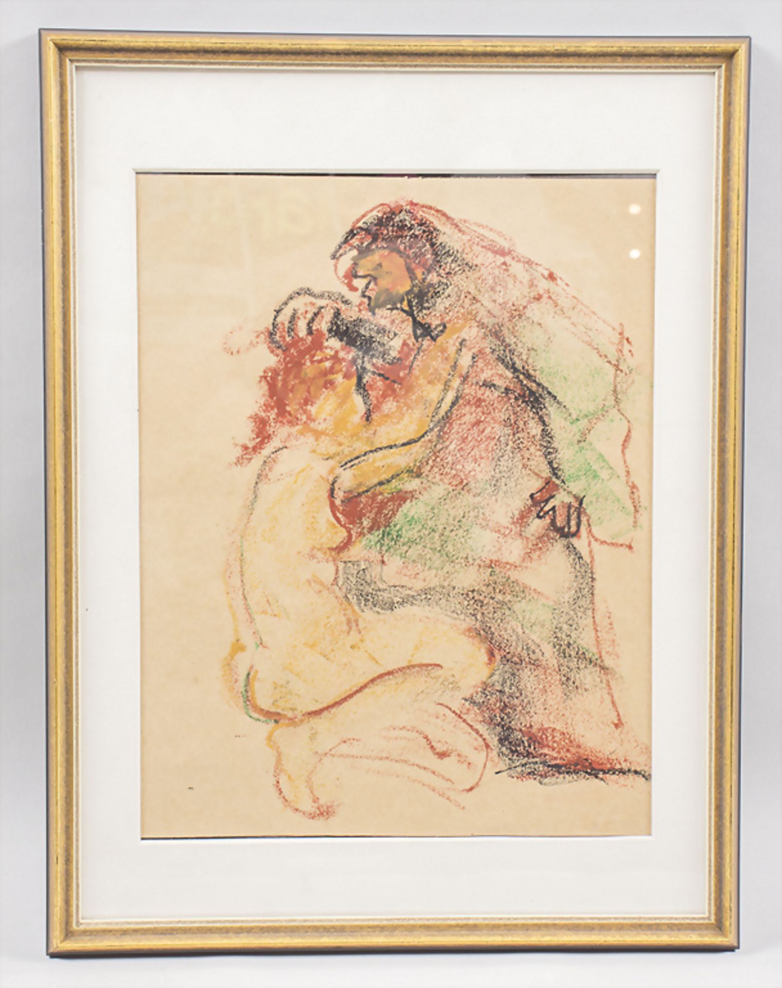 Unbekannter Künstler des 20. Jh., 'Die Umarmung' / 'The embrace' - Bild 2 aus 4