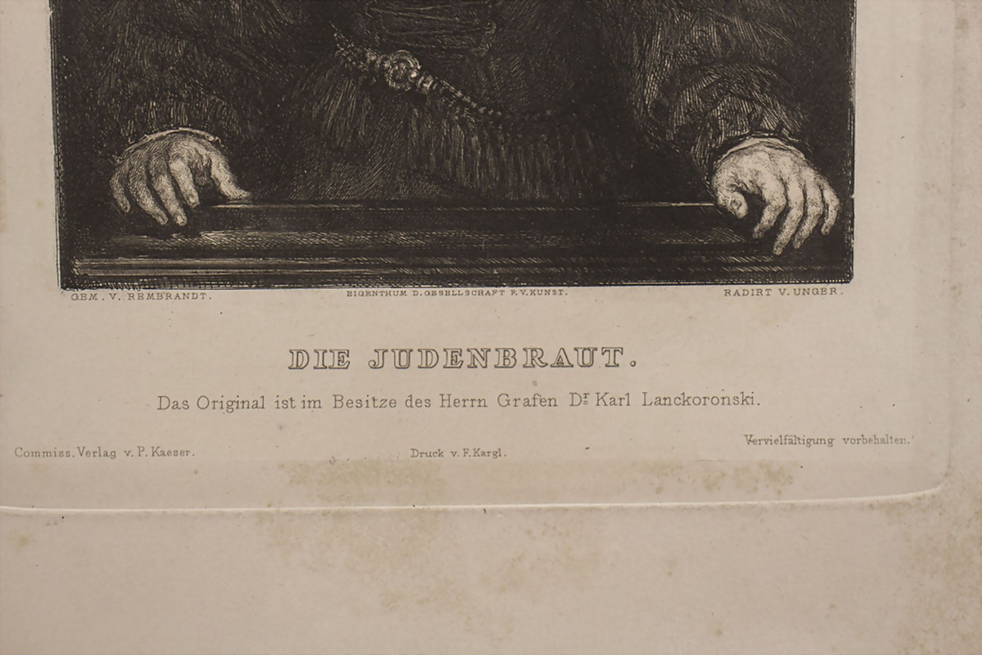 Rembrandt VAN RIJN (1606-1669), 'Die Judenbraut', Wien, 20. Jh. - Image 3 of 4