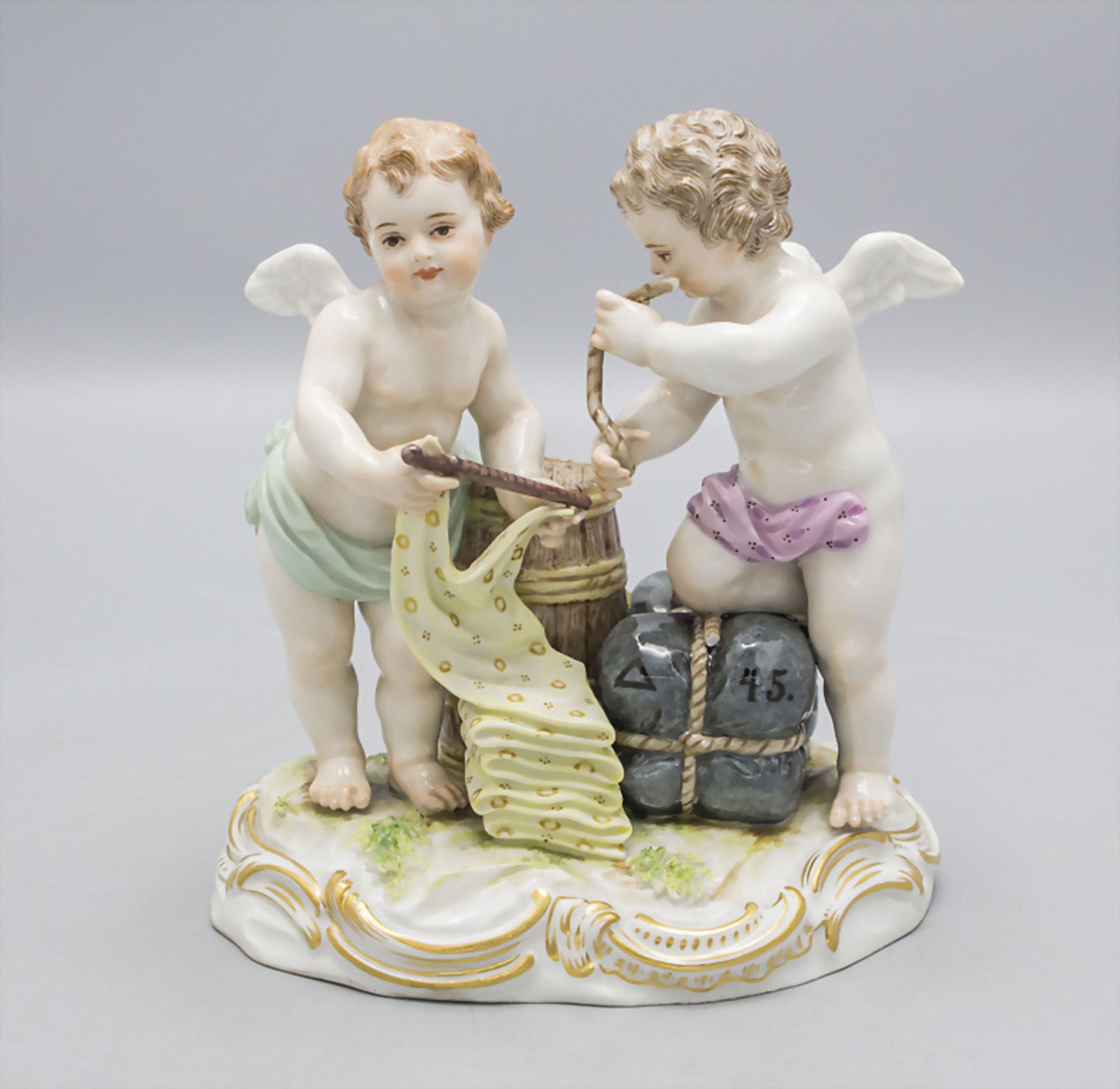 Figurengruppe 'Allegorie auf den Handel' / An allegory of trade, C. C. Punct, Meissen, 1860-1924