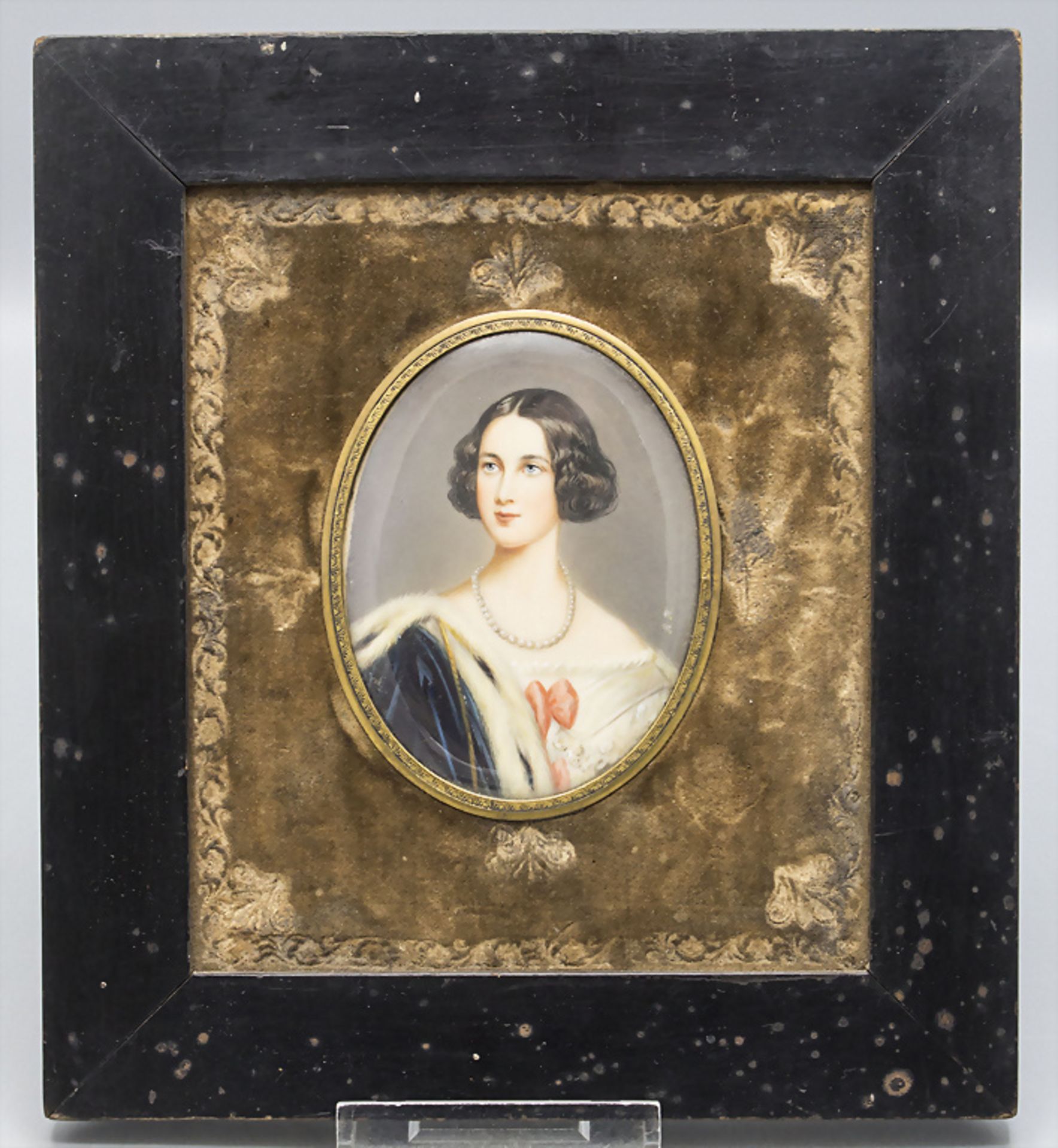 Miniatur Porträt Marie Friederike Prinzessin von Preussen, um 1845