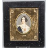 Miniatur Porträt Marie Friederike Prinzessin von Preussen, um 1845