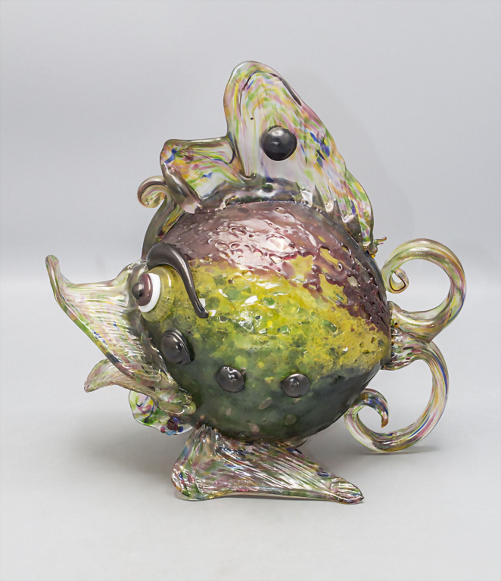 Fisch / A fish, Murano, wohl Aureliano Toso, um 1955 - Bild 3 aus 6