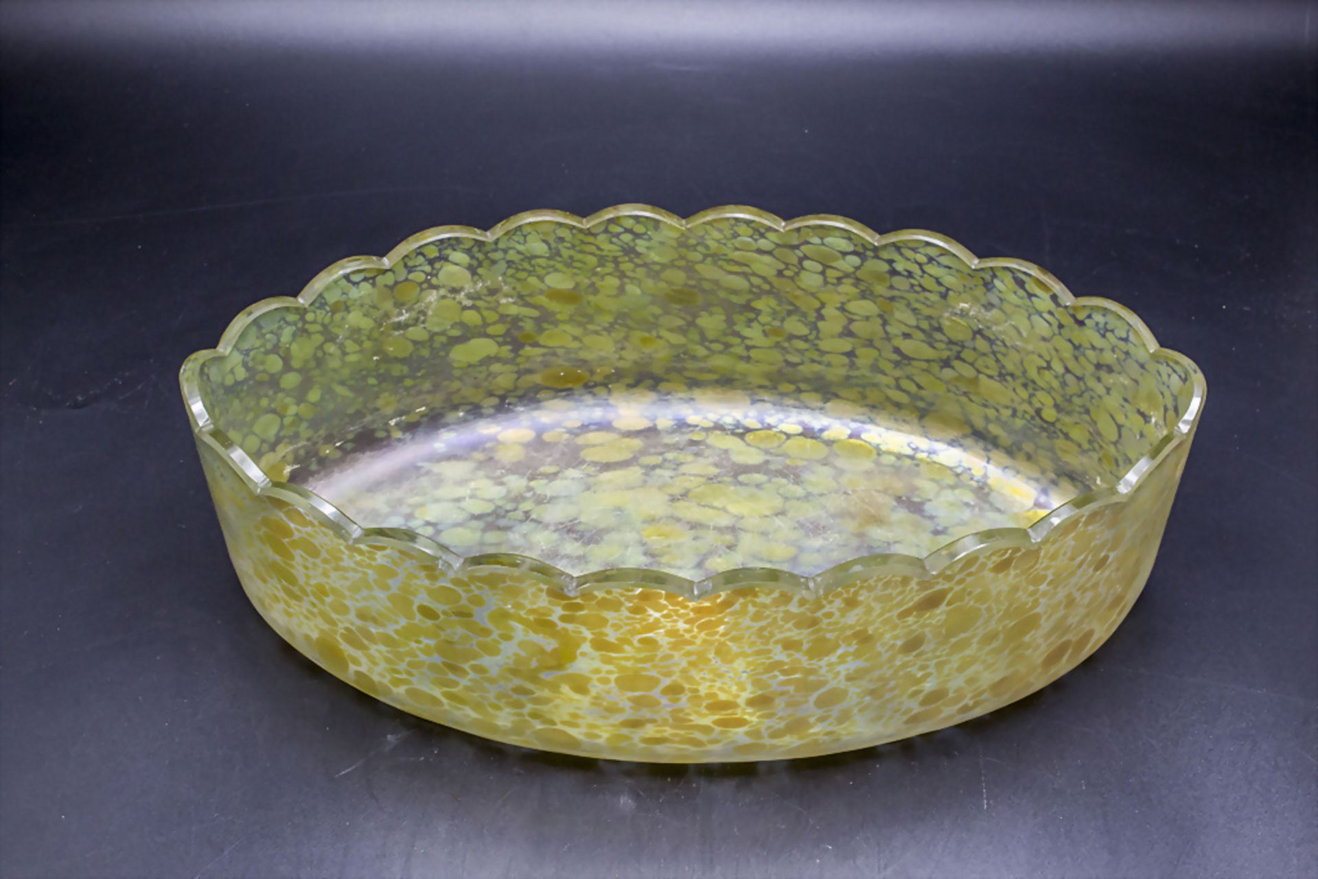 Jugendstil Schale 'Candia Papillon' / An Art Nouveau glass bowl 'Candia Papillon', Johann ... - Image 2 of 5