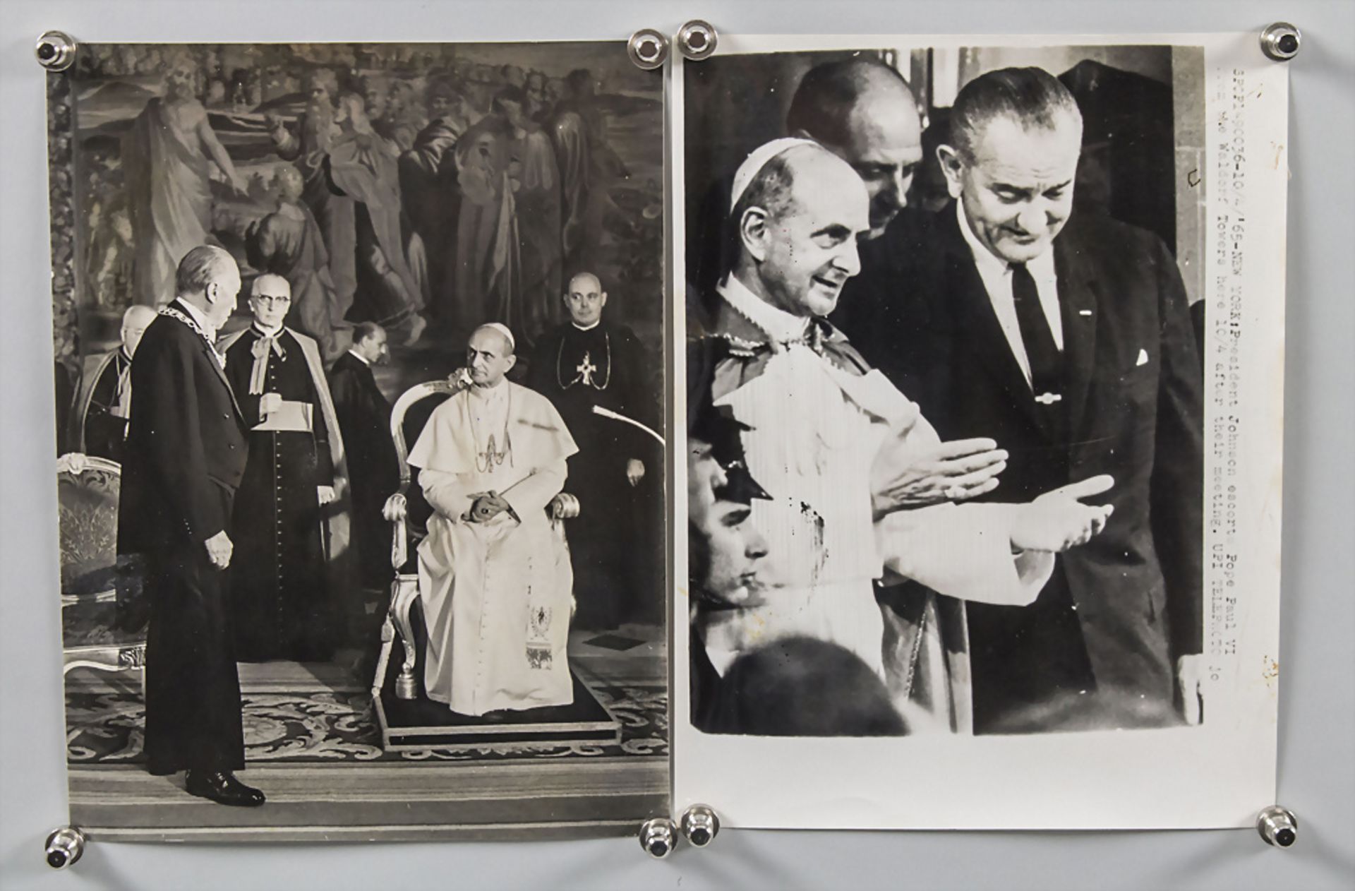 10 Pressefotografien 'Papst Paul VI (1897-1978)', Italien, 1963-1968 - Bild 4 aus 11