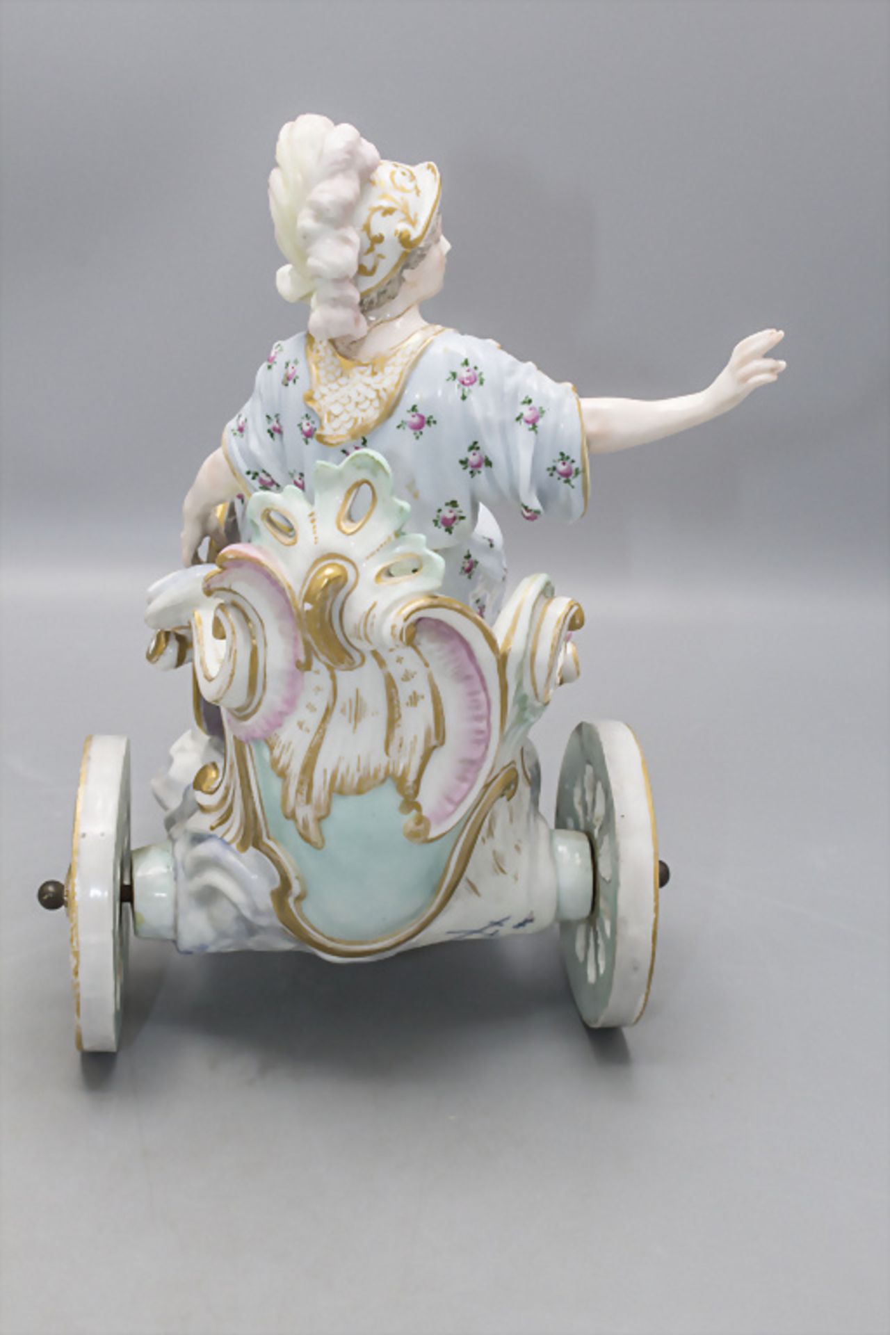 Seltenes Figurenpaar auf Streitwagen / A rare figural pair on chariots, Meissen, ... - Image 4 of 17