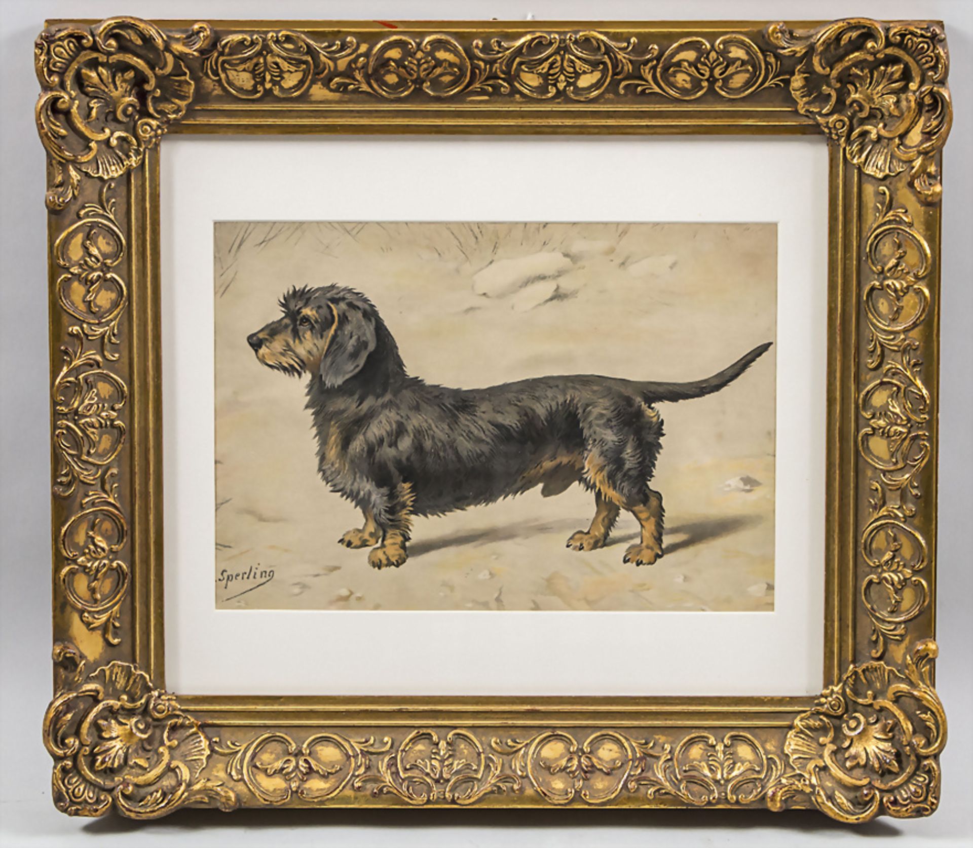 Heinrich Sperling (1844-1924), 'Der Rauhaardackel' / 'The wire-haired dachshund' - Bild 2 aus 4