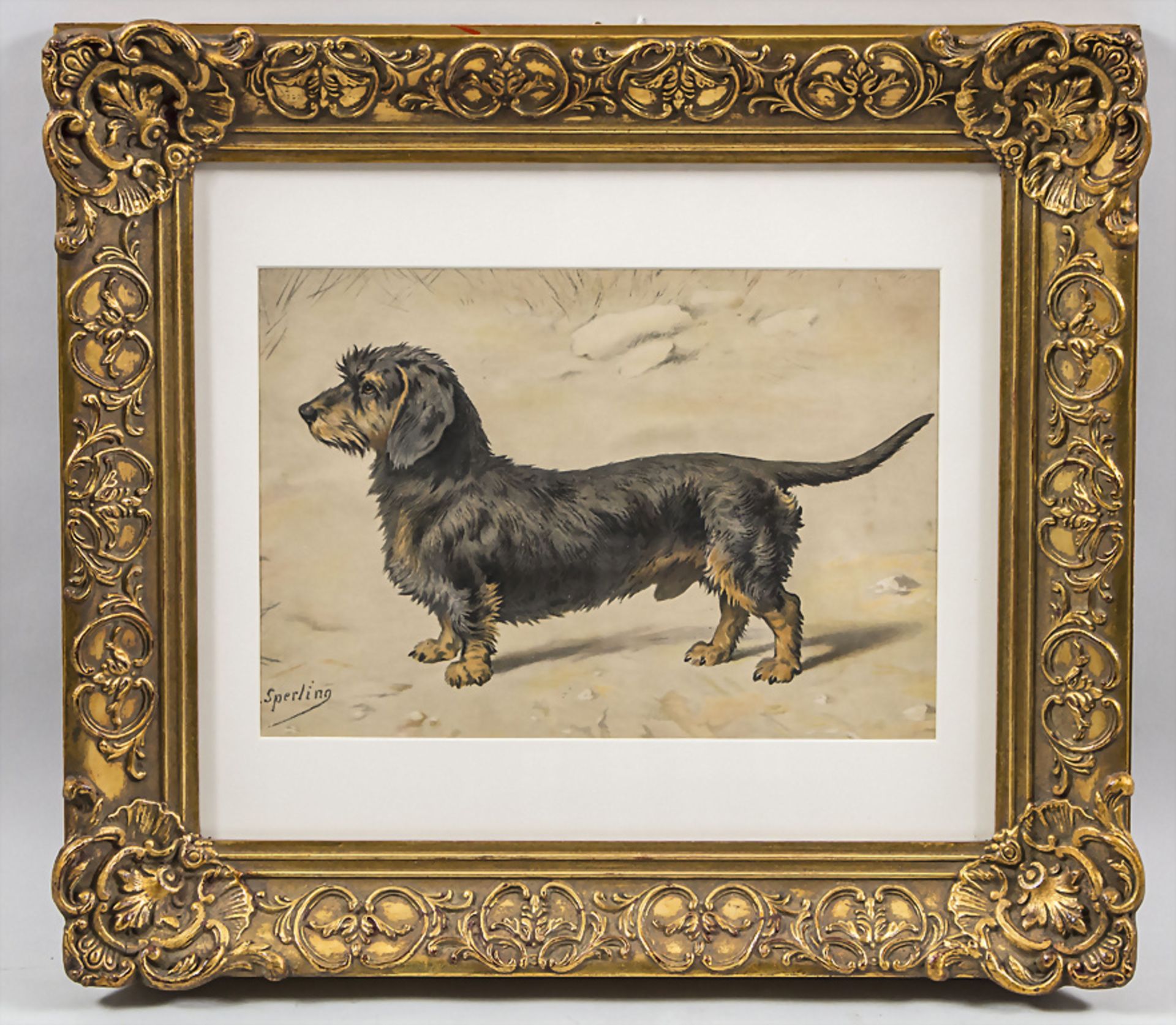 Heinrich Sperling (1844-1924), 'Der Rauhaardackel' / 'The wire-haired dachshund' - Image 2 of 4