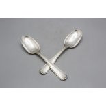 Paar Suppenlöffel 'Old Danish' / A pair of silver soup spoons 'Old Danish', Georg Jensen, ...