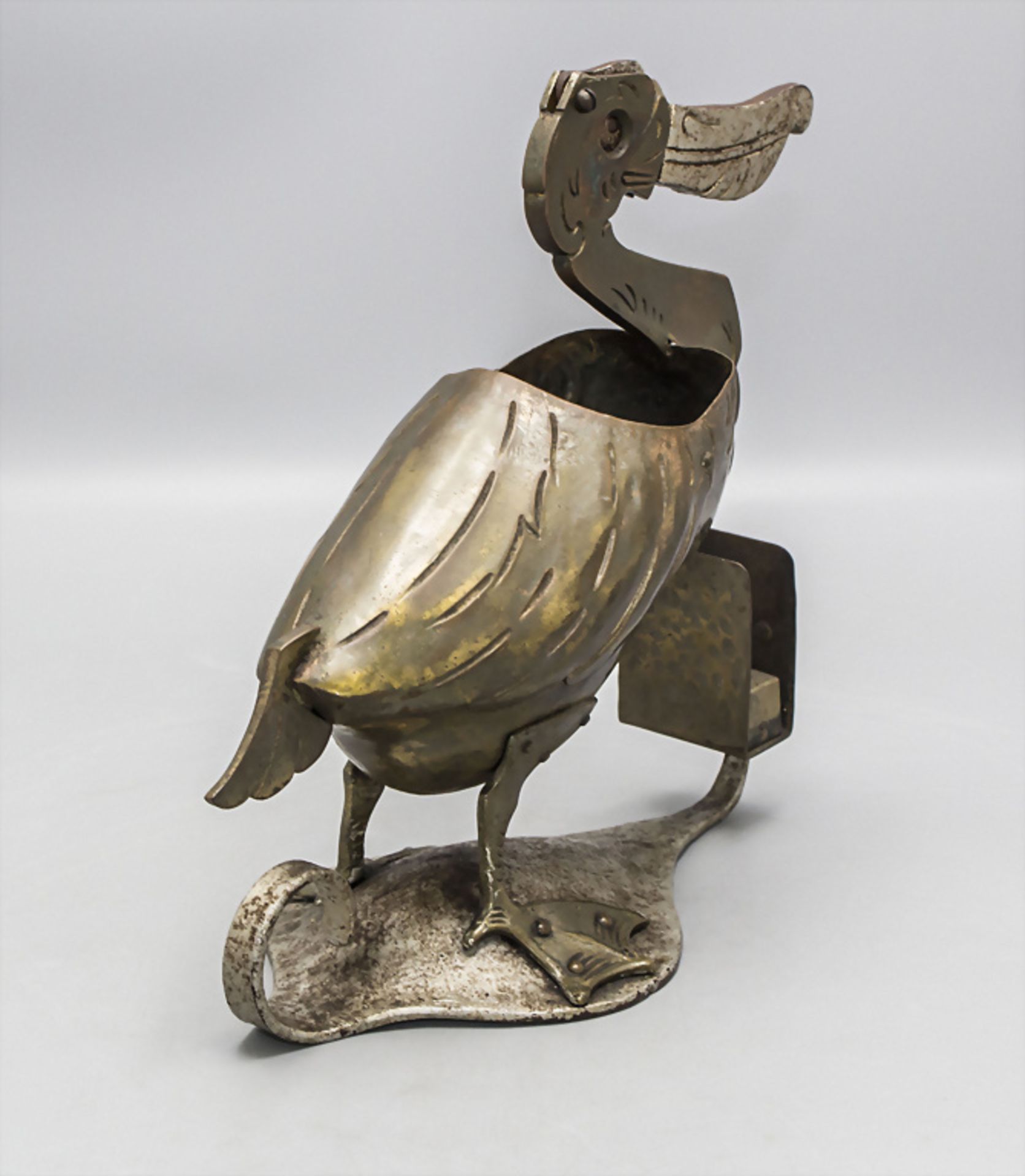 Jugendstil Pelikan als Zigarrenabschneider / An Arts & Crafts pelican as cigar cutter, wohl ... - Image 3 of 4