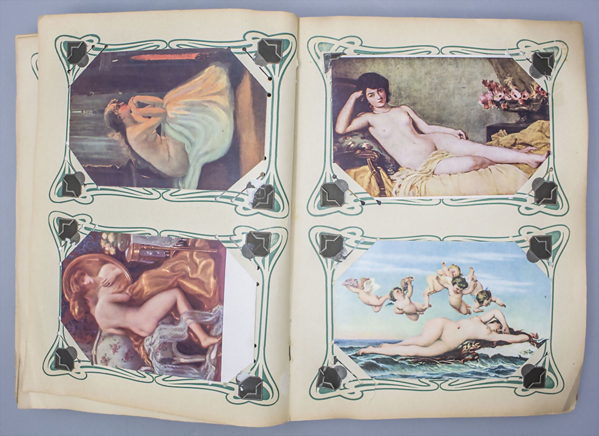 Postkartenalbum mit erotischen Postkarten / A postcard album with erotic postcards, ab 1900 - Image 4 of 7