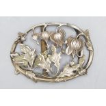 Jugendstil Gürtelschließe mit Tränenden Herzen / An Art Nouveau belt buckle with bleeding ...