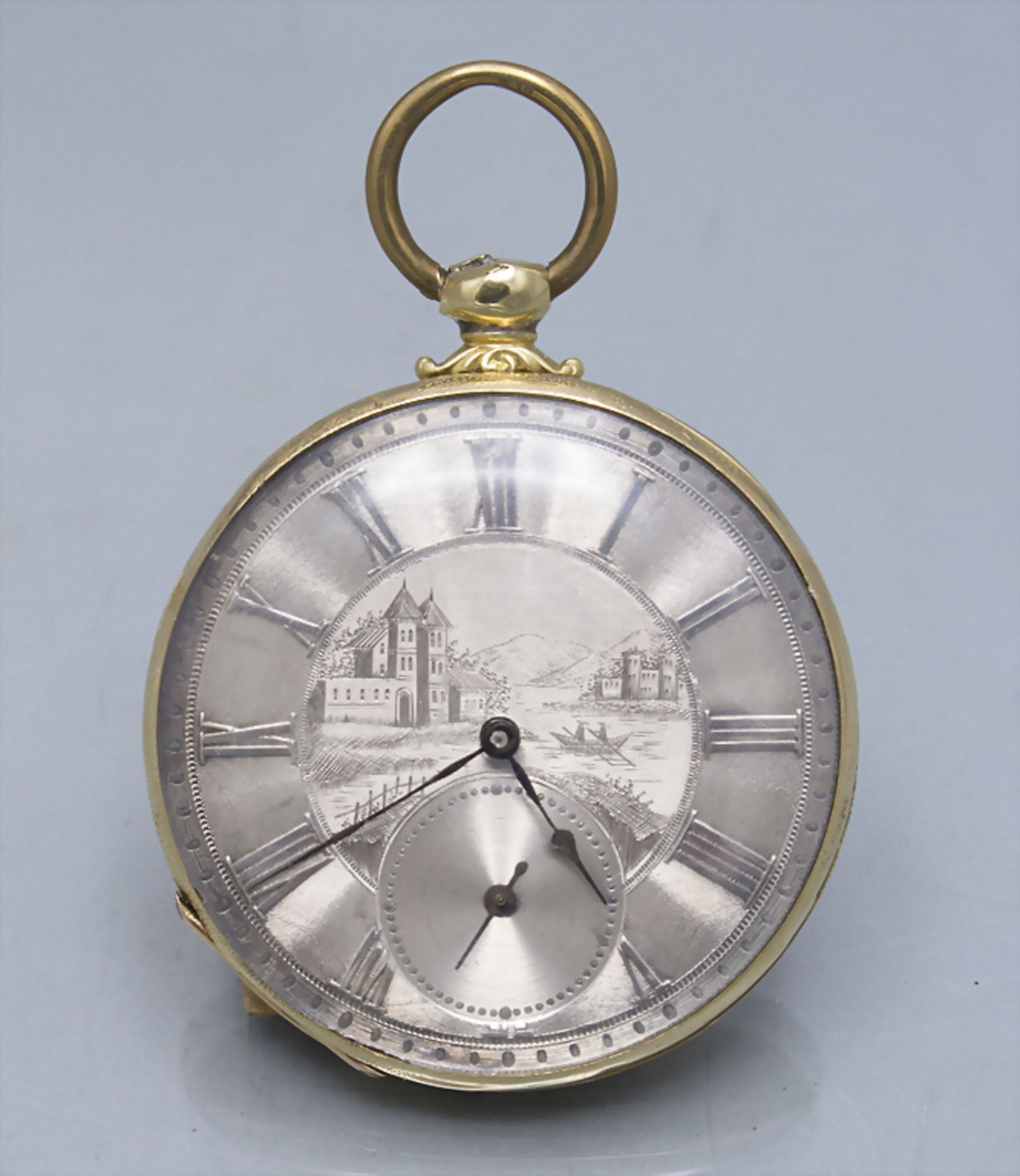 Offene Taschenuhr / An 18 ct gold open face pocket watch, M.J. Tobias, Liverpool, um 1900 - Bild 3 aus 7