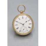 Offene Taschenuhr / An 18 ct gold open faced pocket watch, Hugh Wilkie, Glasgow, um 1900