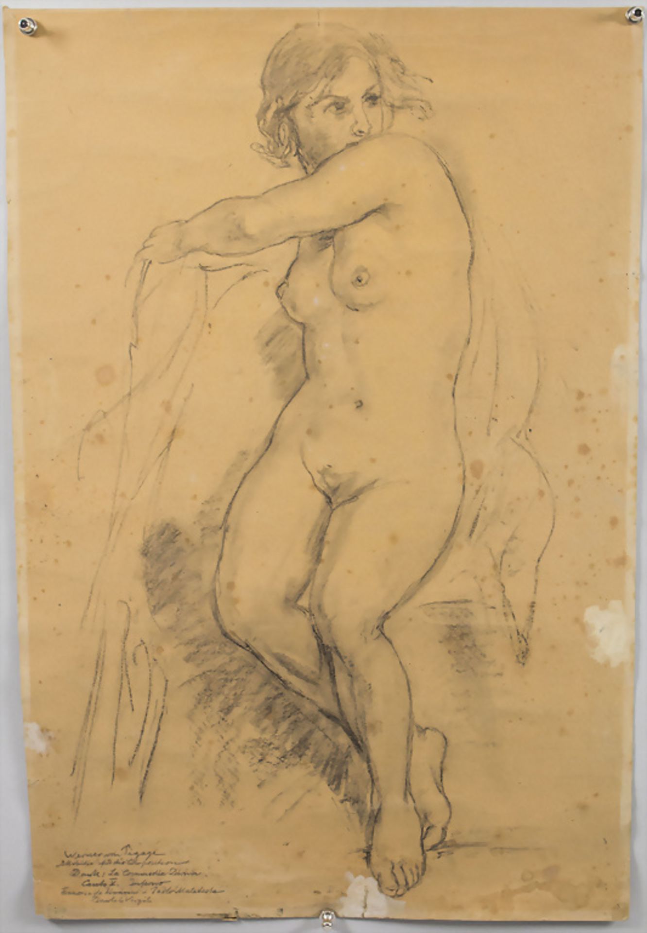 Werner VON PIGAGE (1888-1959), Aktstudie / A nude study of Francesca da Rimini, 'La Commedia ...
