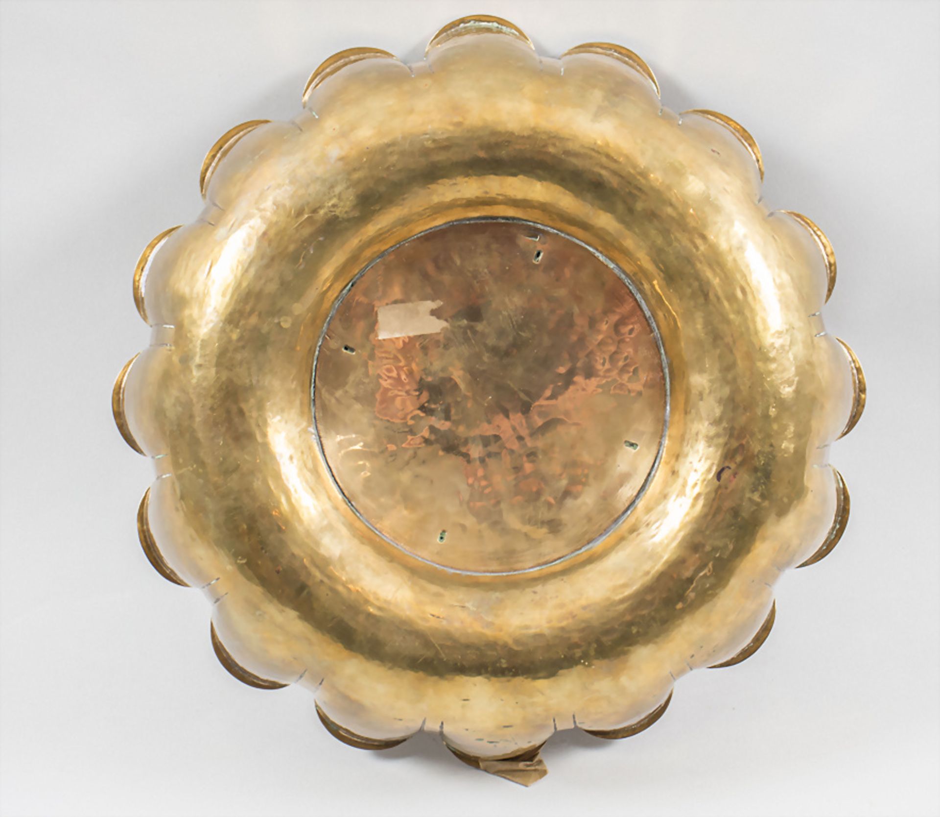 Zierschale / A decorative brass bowl, F. Jacques, Brüssel, um 1955 - Bild 2 aus 6