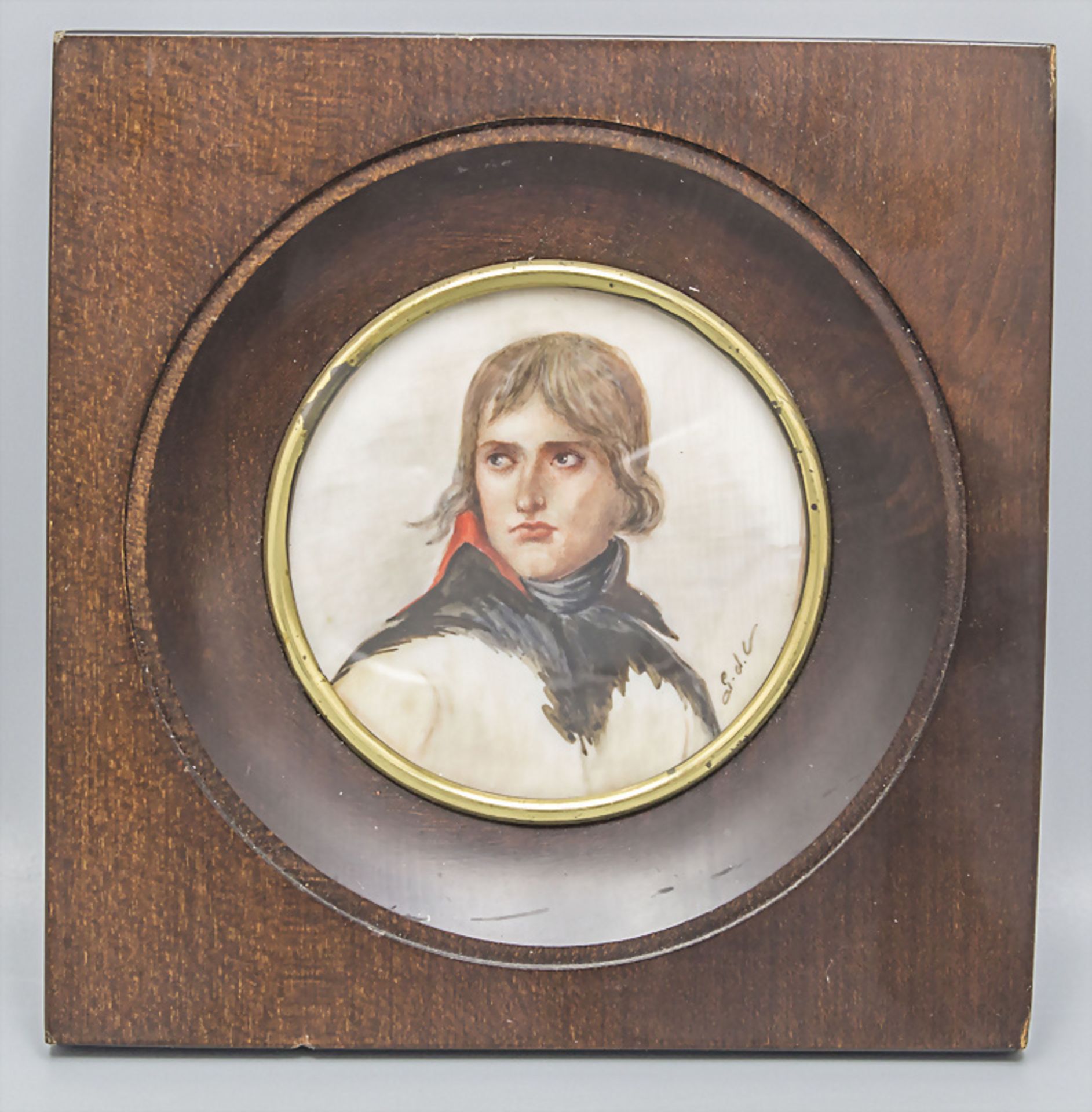 Miniatur Porträt 'Der junge Napoleon Bonaparte' / A miniature portrait of the young Napoleon ...