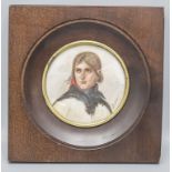 Miniatur Porträt 'Der junge Napoleon Bonaparte' / A miniature portrait of the young Napoleon ...