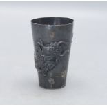 Silberbecher / A silver beaker, China, um 1900