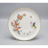 Teller 'Gelber Kranich und Tiger' / A plate 'Yellow crane and tiger', Meissen, Ende 20. Jh.