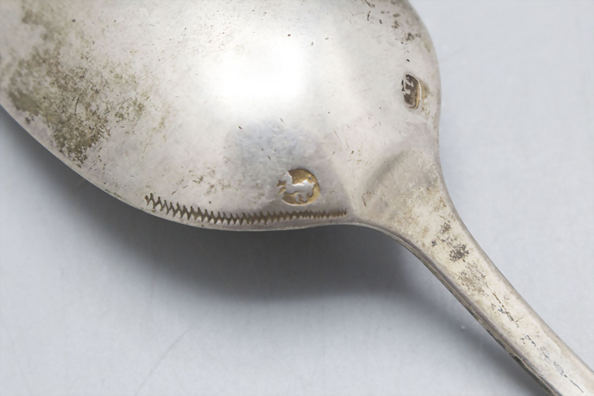 Löffel / A silver spoon, Carl August Flatt, Stuttgart, um 1820 - Image 3 of 4