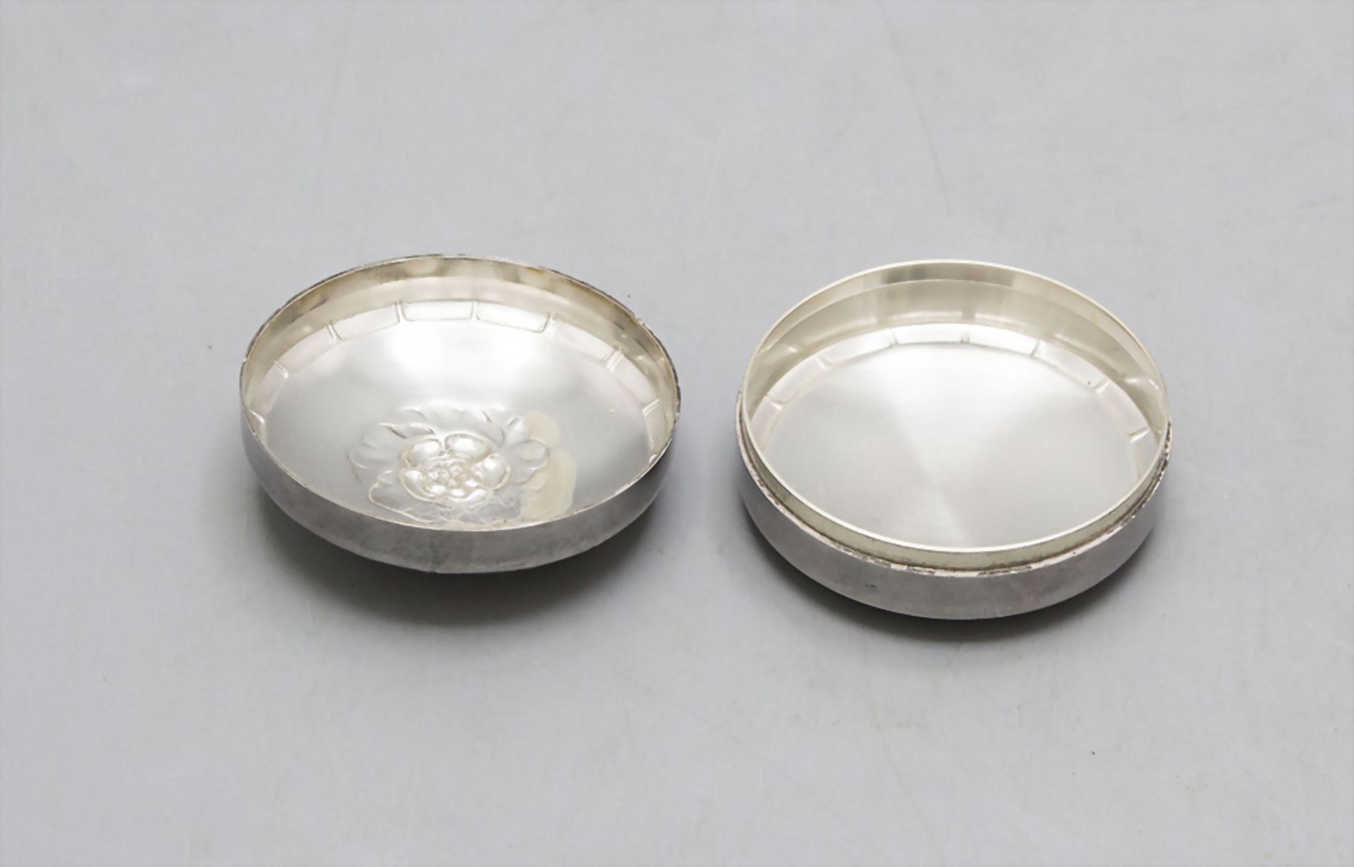 Pillendose Nr. 79 / A silver pill box No. 79, Georg Jensen, Copenhagen, nach 1945 - Image 3 of 4