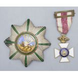 Zwei Orden / Ehrenzeichen, Iran und Spanien