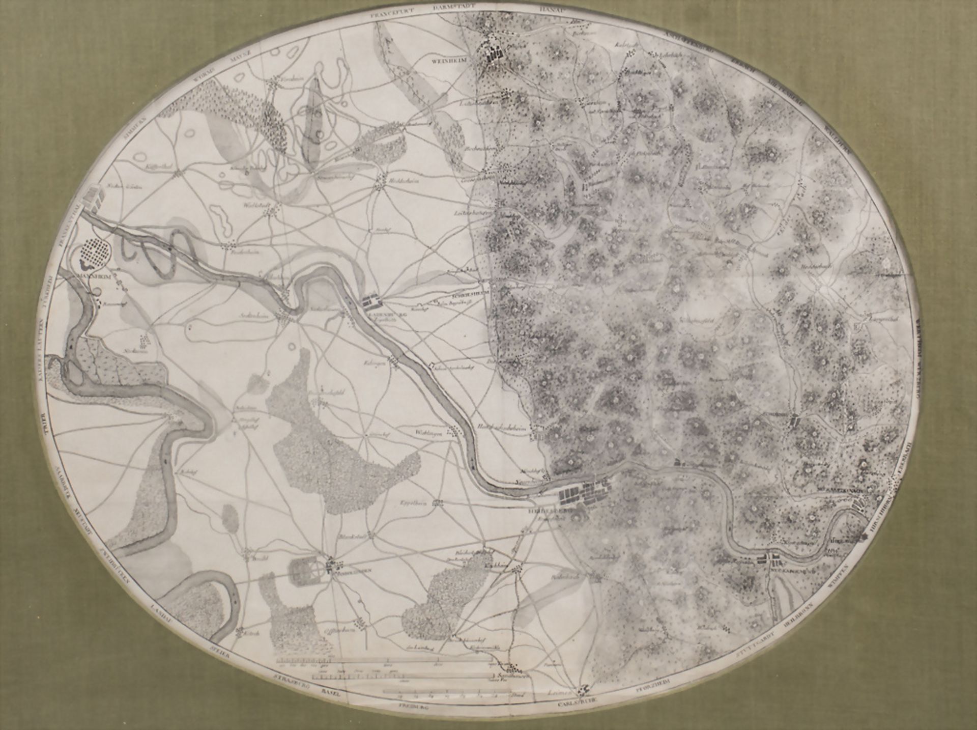 Historische Karte 'Kurpfalz' / A historic map of 'the Electoral Palatine', 19. Jh. - Bild 2 aus 2