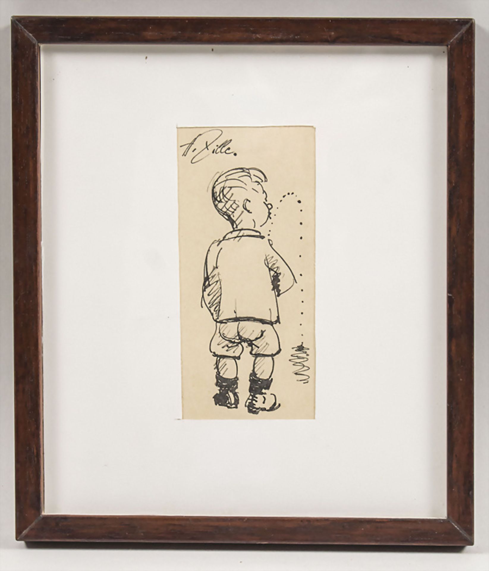 Heinrich ZILLE (1858-1929), 'Pinkelnder Junge' / 'The peeing boy', nach 1900 - Bild 2 aus 3