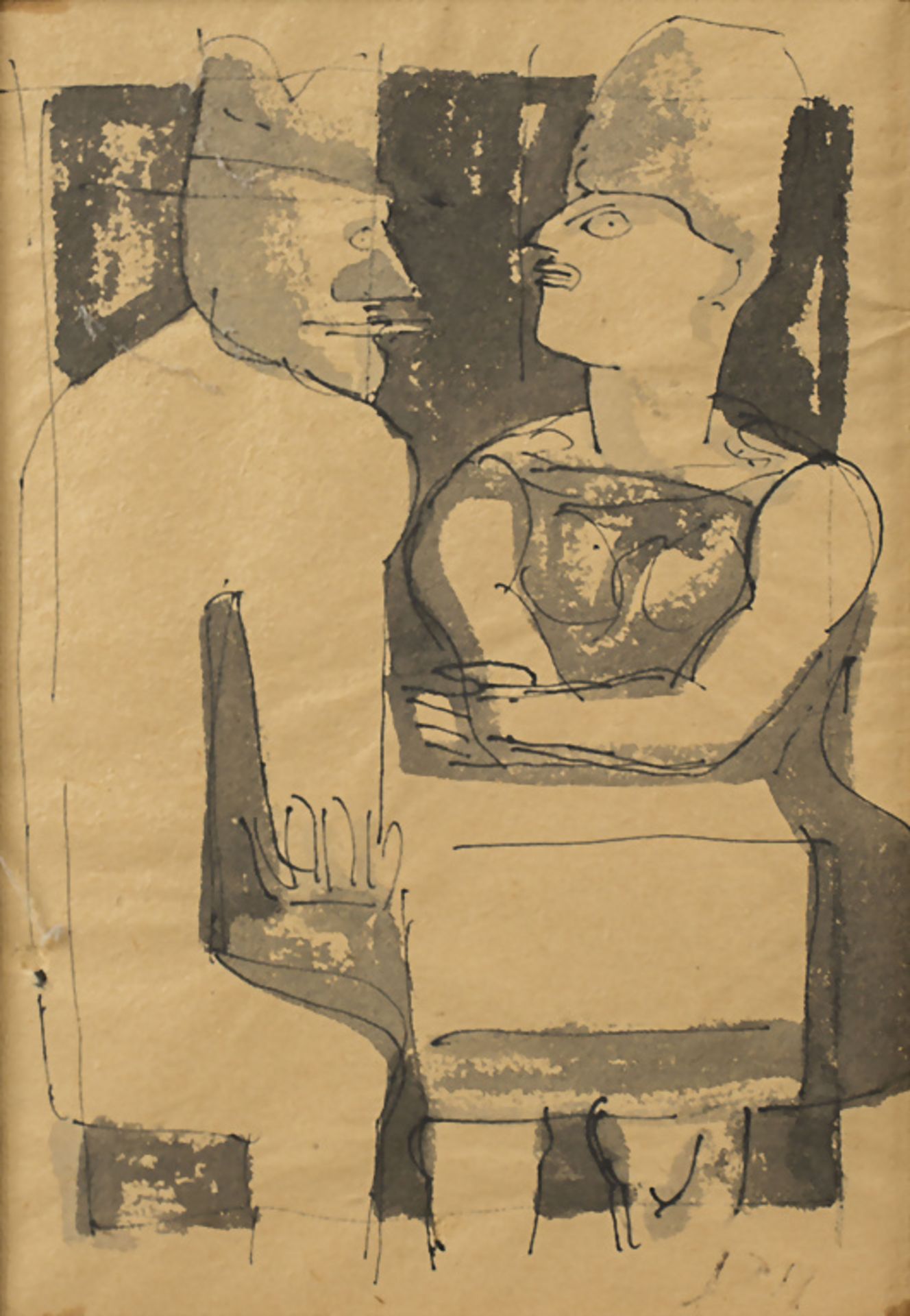 Künstler des 20. Jh., 'Figurenpaar' / 'A pair of figures'