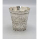 Osmanischer Becher mit Floraldekor / An Ottoman silver beaker, 18.-19. Jh.