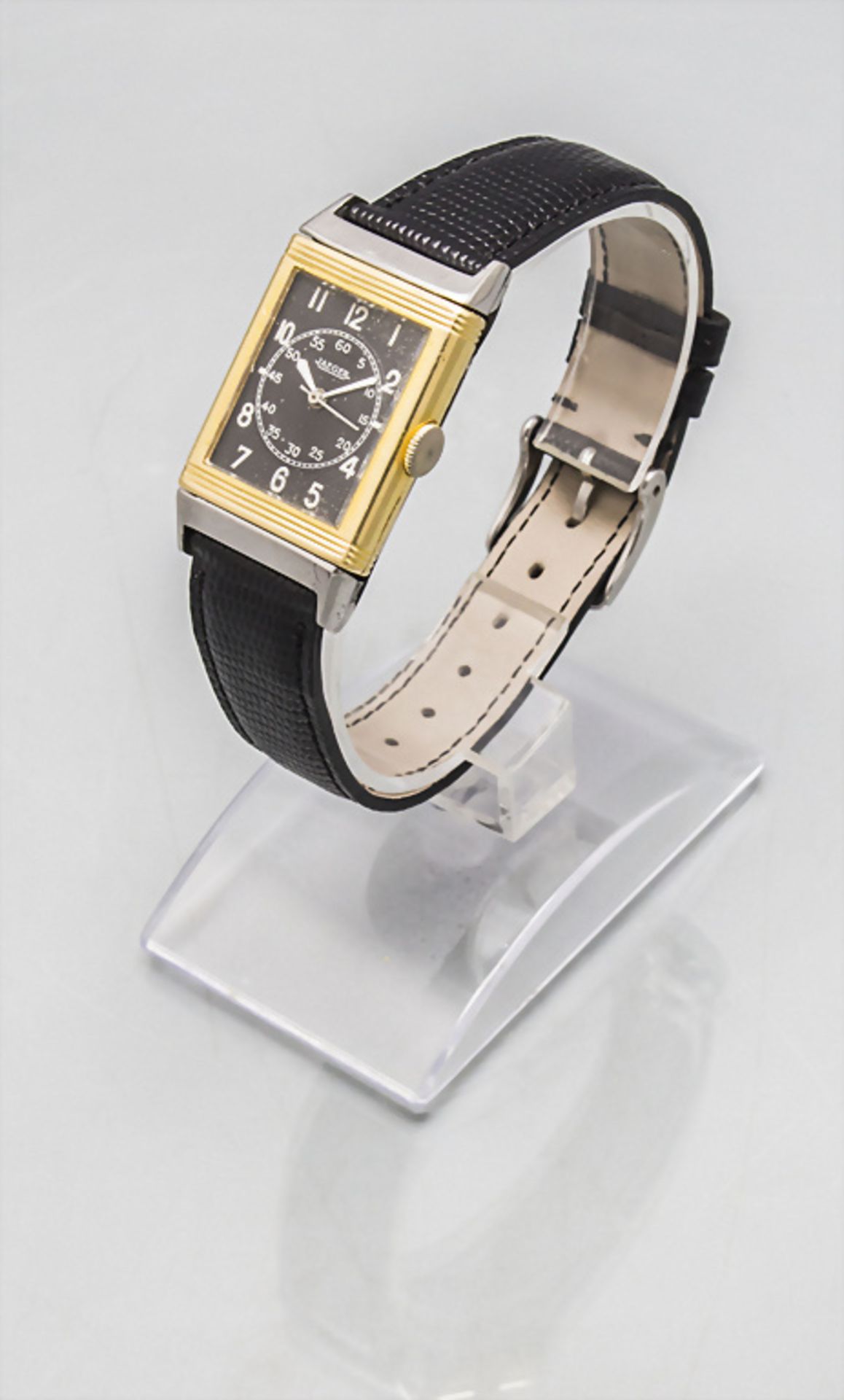 Herrenarmbanduhr Reverso / A men's 18 ct gold wristwatch, Jaeger Le Coultre, Schweiz, um 1935 - Bild 2 aus 4
