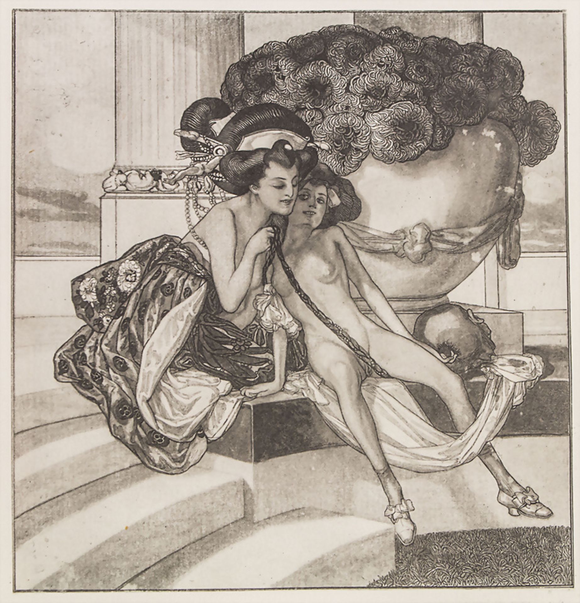Franz VON BAYROS (1866-1924), Konvolut 6 erotische Grafiken / A collection of six erotic ... - Bild 3 aus 9