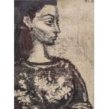 Pablo PICASSO (1881-1973), 'Portrait Jaqueline', SABAM, Holland, wohl 1980er Jahre