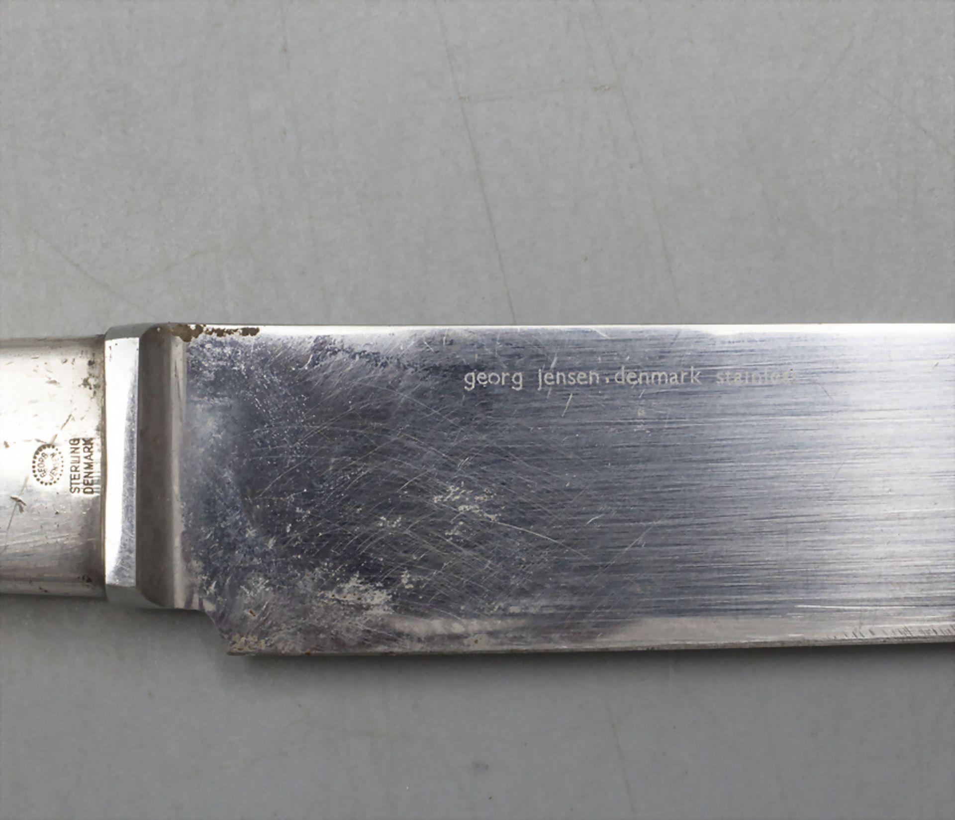 Kuchenmesser 'Cypress' / A cake knife 'Cypress', Georg Jensen, Kopenhagen, nach 1953 - Bild 4 aus 4