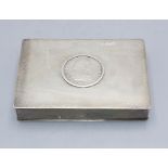 Zigarettendose / A silver cigarette box, um 1930