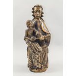 Madonna mit Kind auf Thron / Madonna and child on throne, romanische Manier, wohl alpenländisch