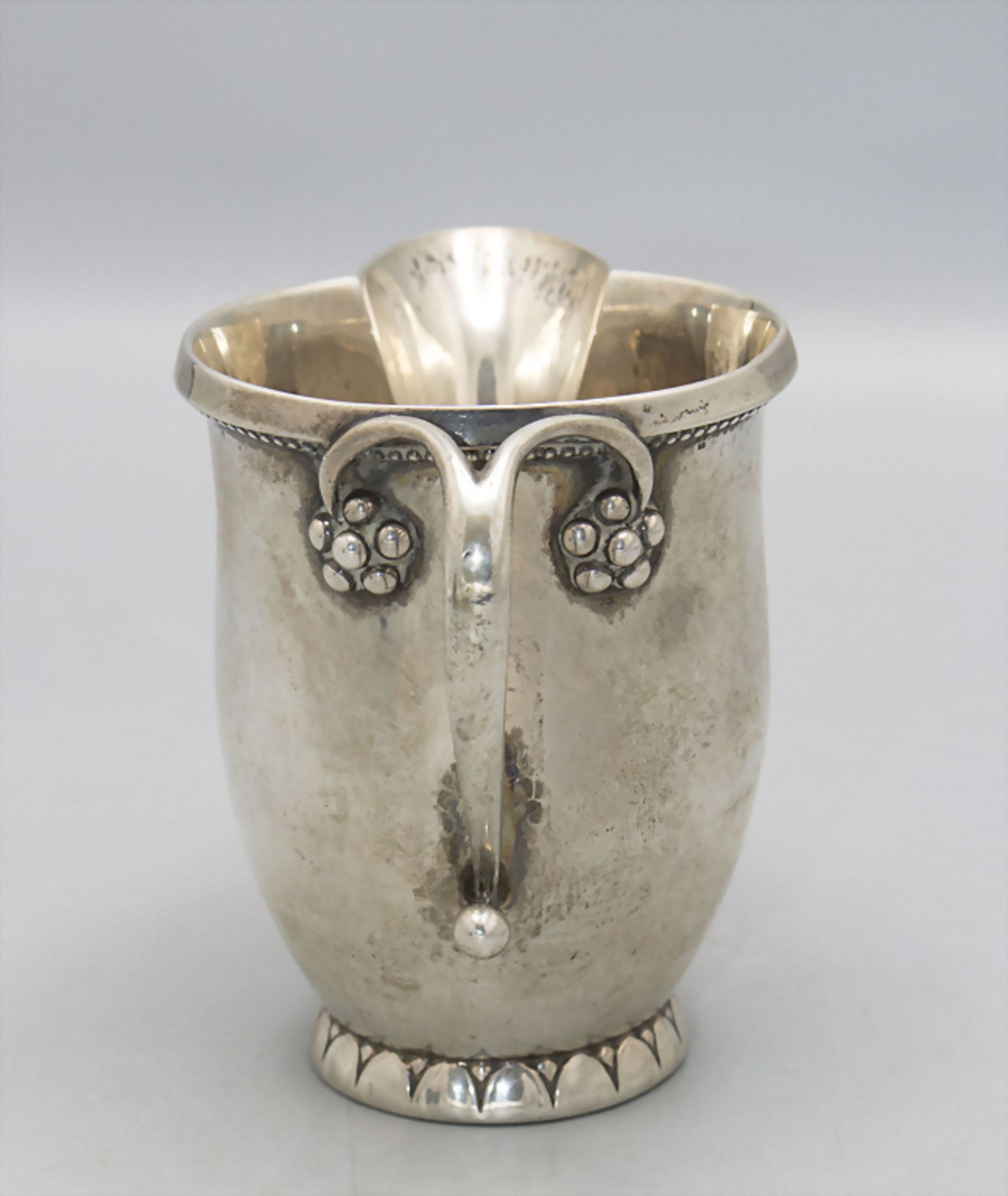 Jugendstil Sahnekännchen Nr. 32 / An Art Nouveau silver creamer no. 32, Georg Jensen, ... - Bild 5 aus 7