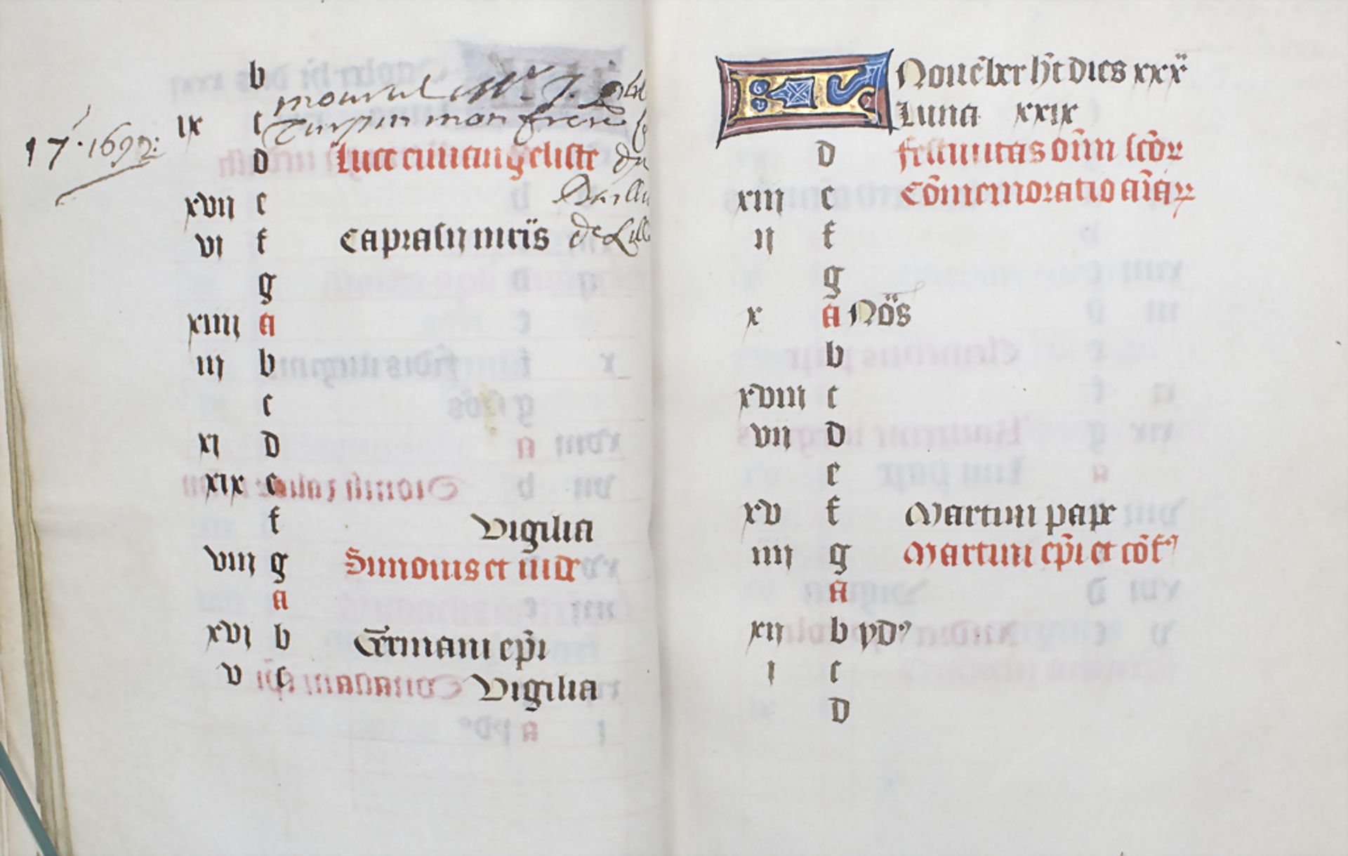 Pracht-Manuskript, Stundenbuch / A gothic splendid book of hours with illuminations, wohl ... - Bild 8 aus 33